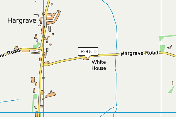 IP29 5JD map - OS VectorMap District (Ordnance Survey)