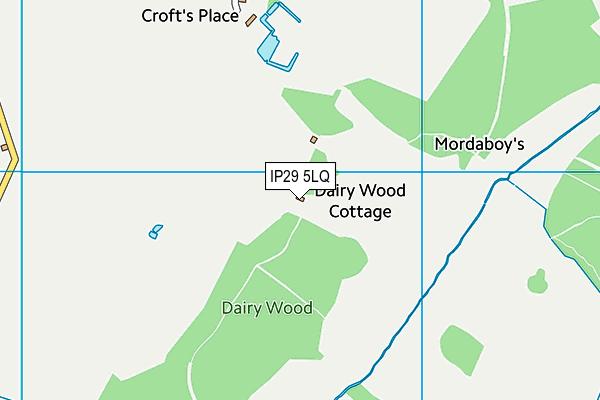 IP29 5LQ map - OS VectorMap District (Ordnance Survey)