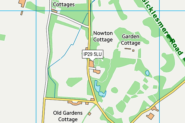 IP29 5LU map - OS VectorMap District (Ordnance Survey)