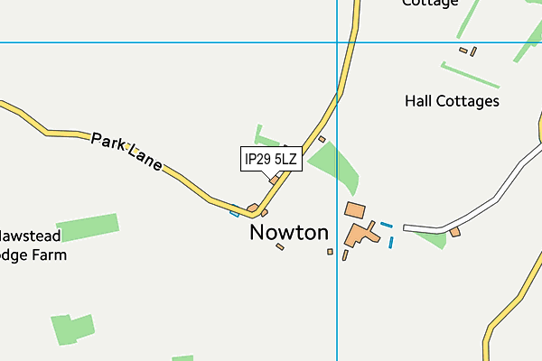 IP29 5LZ map - OS VectorMap District (Ordnance Survey)