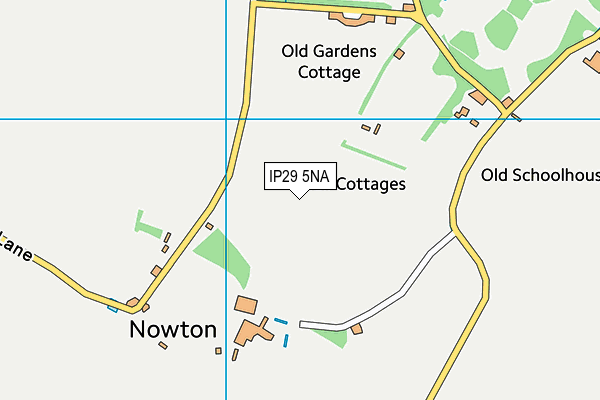 IP29 5NA map - OS VectorMap District (Ordnance Survey)