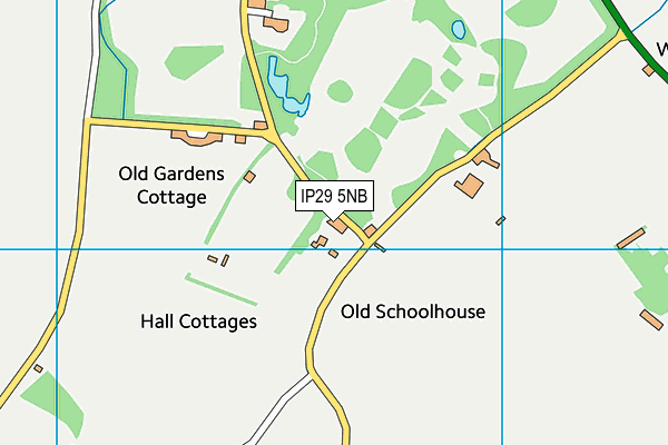 IP29 5NB map - OS VectorMap District (Ordnance Survey)