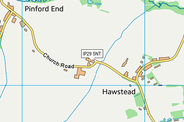 IP29 5NT map - OS VectorMap District (Ordnance Survey)