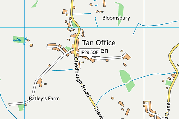 IP29 5QF map - OS VectorMap District (Ordnance Survey)