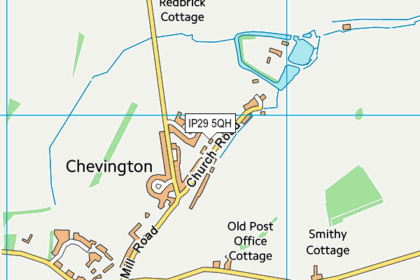 IP29 5QH map - OS VectorMap District (Ordnance Survey)