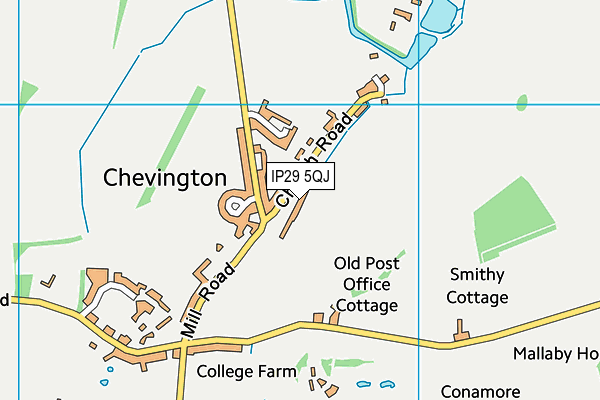 IP29 5QJ map - OS VectorMap District (Ordnance Survey)