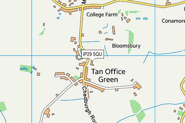 IP29 5QU map - OS VectorMap District (Ordnance Survey)