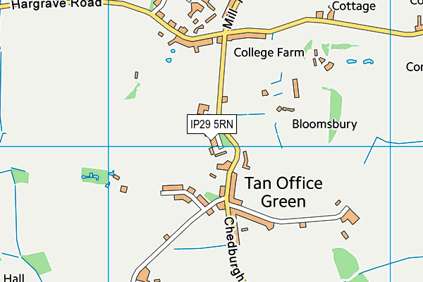 IP29 5RN map - OS VectorMap District (Ordnance Survey)