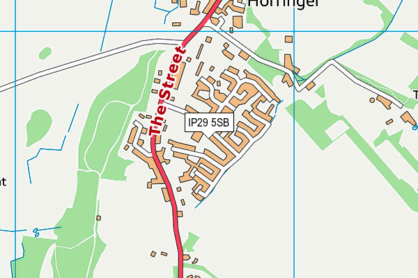 Ickworth Park Primary School map (IP29 5SB) - OS VectorMap District (Ordnance Survey)