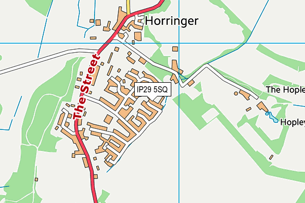 IP29 5SQ map - OS VectorMap District (Ordnance Survey)