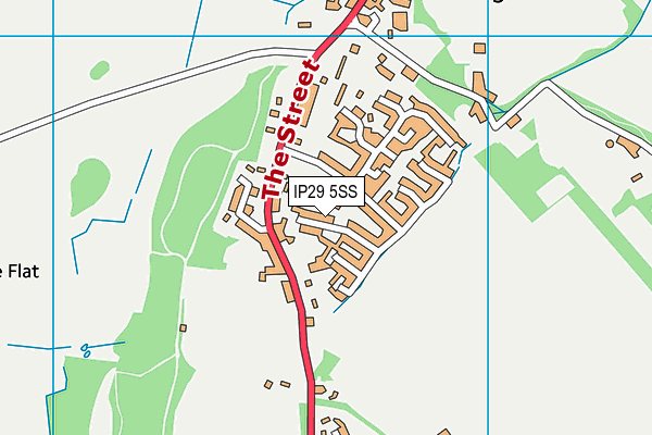 IP29 5SS map - OS VectorMap District (Ordnance Survey)