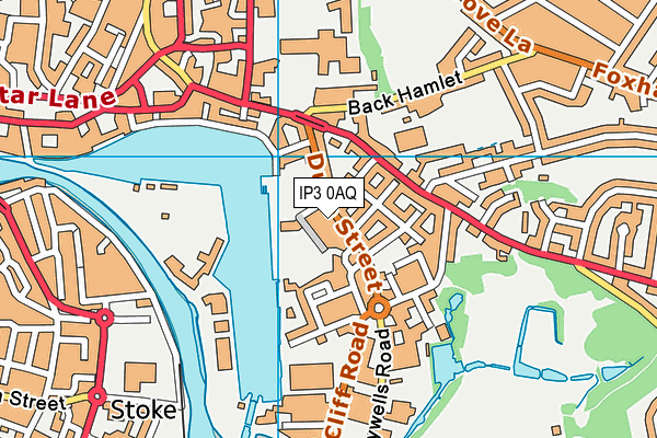 IP3 0AQ map - OS VectorMap District (Ordnance Survey)