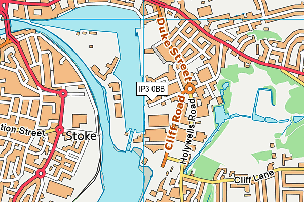 IP3 0BB map - OS VectorMap District (Ordnance Survey)