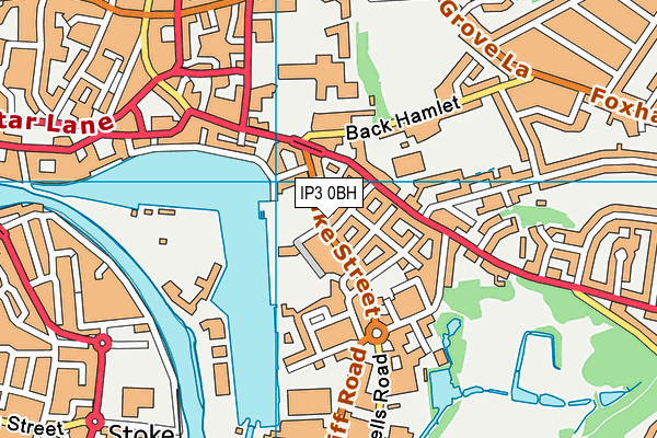 IP3 0BH map - OS VectorMap District (Ordnance Survey)