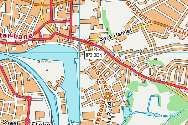 IP3 0DN map - OS VectorMap District (Ordnance Survey)