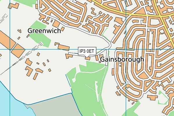 IP3 0ET map - OS VectorMap District (Ordnance Survey)