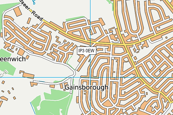 First Base Ipswich Academy map (IP3 0EW) - OS VectorMap District (Ordnance Survey)