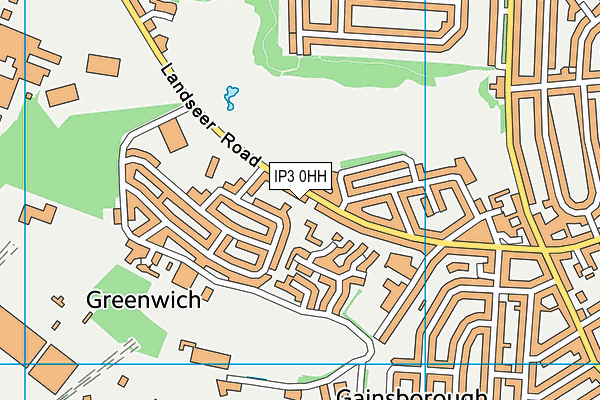 IP3 0HH map - OS VectorMap District (Ordnance Survey)