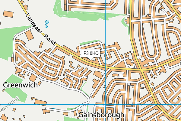 IP3 0HQ map - OS VectorMap District (Ordnance Survey)