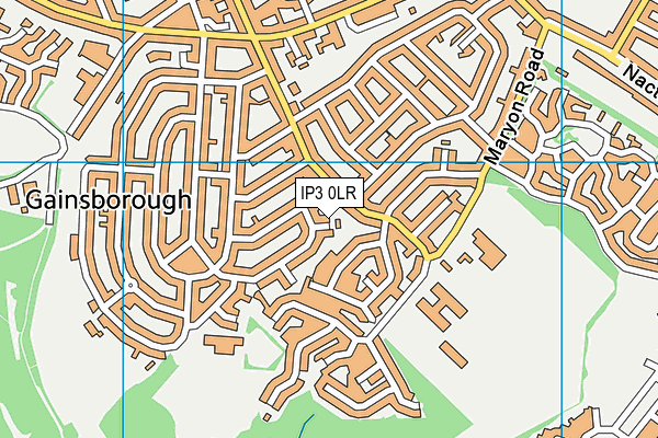 IP3 0LR map - OS VectorMap District (Ordnance Survey)