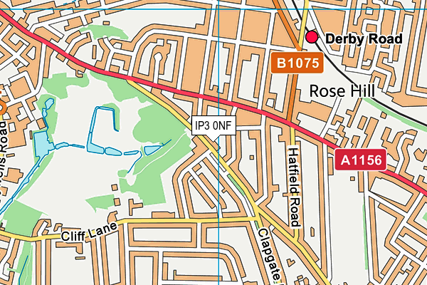 IP3 0NF map - OS VectorMap District (Ordnance Survey)