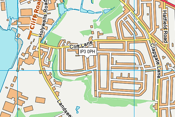 IP3 0PH map - OS VectorMap District (Ordnance Survey)