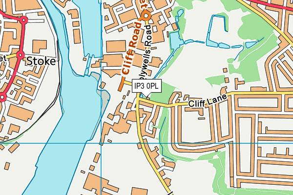 IP3 0PL map - OS VectorMap District (Ordnance Survey)
