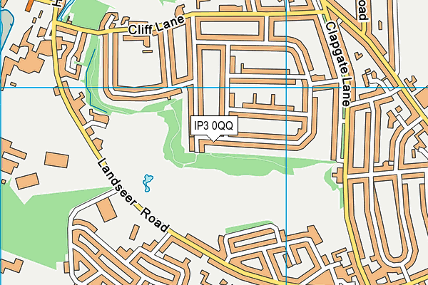 IP3 0QQ map - OS VectorMap District (Ordnance Survey)