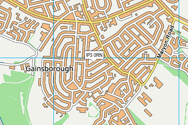 IP3 0RN map - OS VectorMap District (Ordnance Survey)