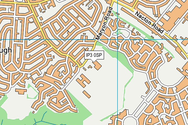 Gainsborough Sports And Community Centre map (IP3 0SP) - OS VectorMap District (Ordnance Survey)