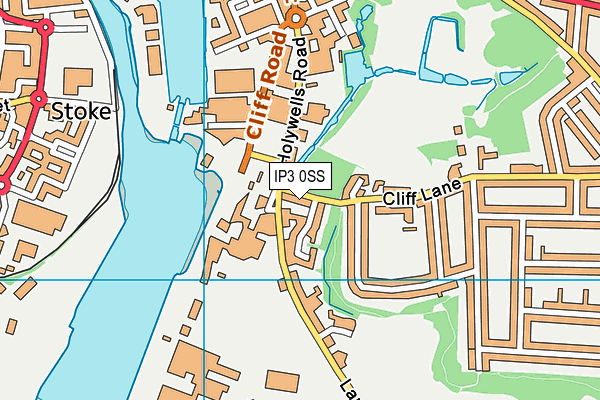 IP3 0SS map - OS VectorMap District (Ordnance Survey)