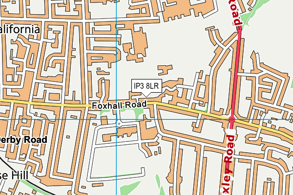 IP3 8LR map - OS VectorMap District (Ordnance Survey)