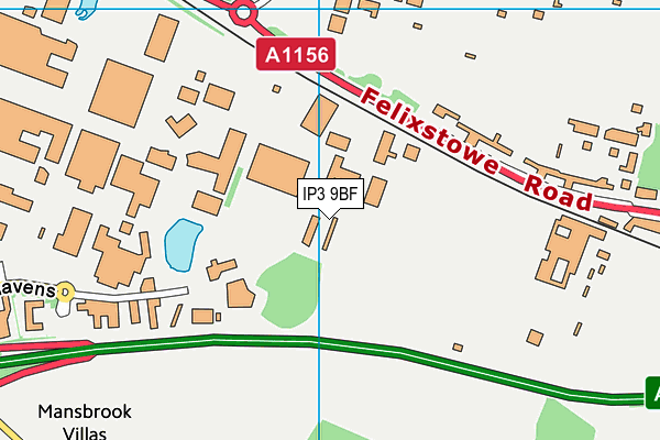 Map of EAST SUFFOLK LOGISTICS LTD at district scale