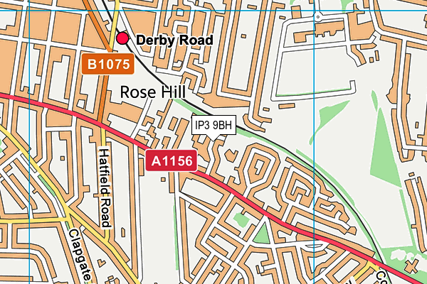 IP3 9BH map - OS VectorMap District (Ordnance Survey)