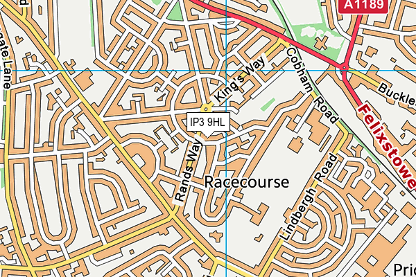 IP3 9HL map - OS VectorMap District (Ordnance Survey)