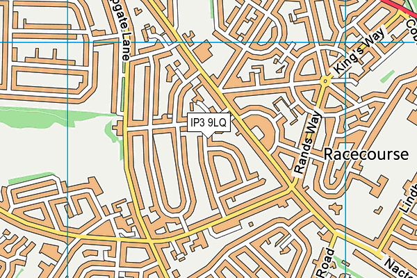 IP3 9LQ map - OS VectorMap District (Ordnance Survey)