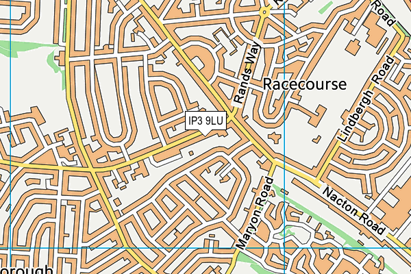 IP3 9LU map - OS VectorMap District (Ordnance Survey)