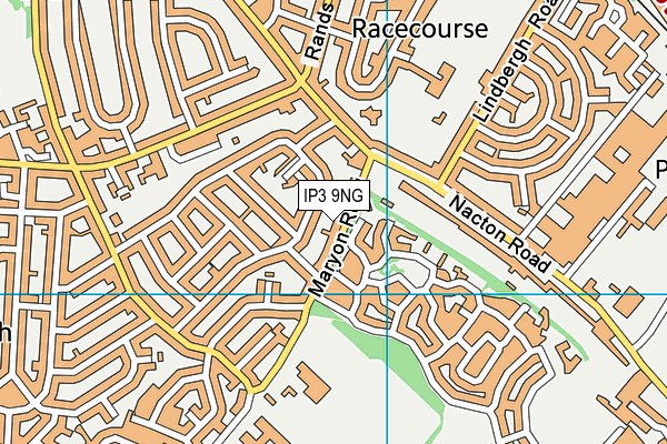 IP3 9NG map - OS VectorMap District (Ordnance Survey)