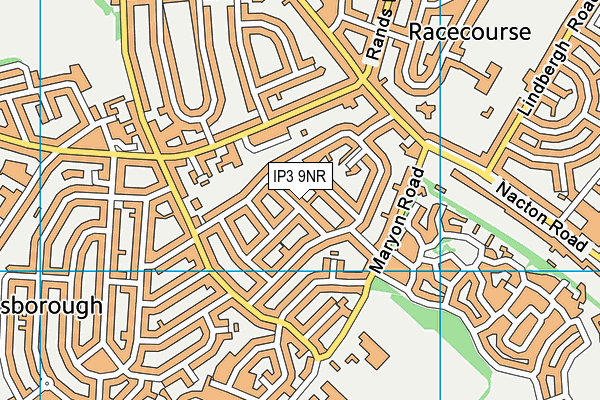 IP3 9NR map - OS VectorMap District (Ordnance Survey)