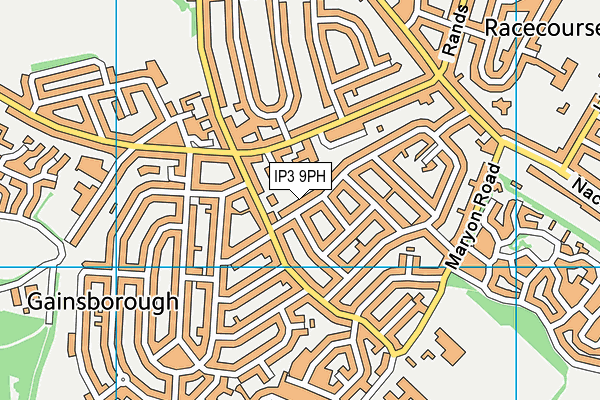 IP3 9PH map - OS VectorMap District (Ordnance Survey)