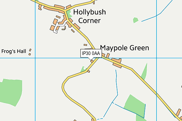 IP30 0AA map - OS VectorMap District (Ordnance Survey)