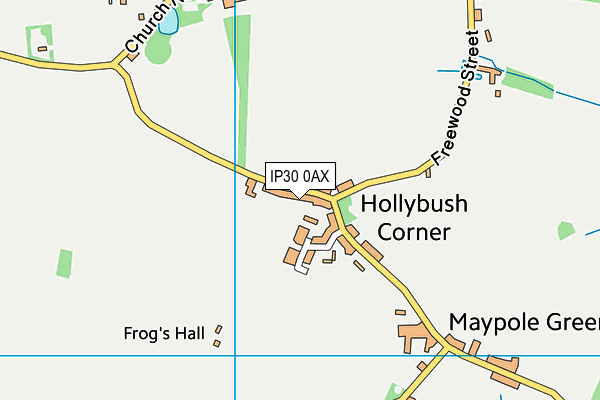 IP30 0AX map - OS VectorMap District (Ordnance Survey)