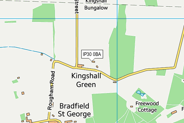 IP30 0BA map - OS VectorMap District (Ordnance Survey)