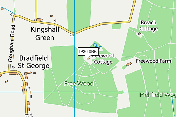 IP30 0BB map - OS VectorMap District (Ordnance Survey)