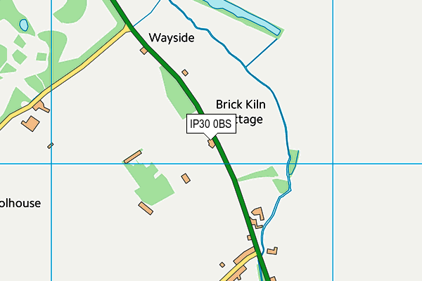 IP30 0BS map - OS VectorMap District (Ordnance Survey)