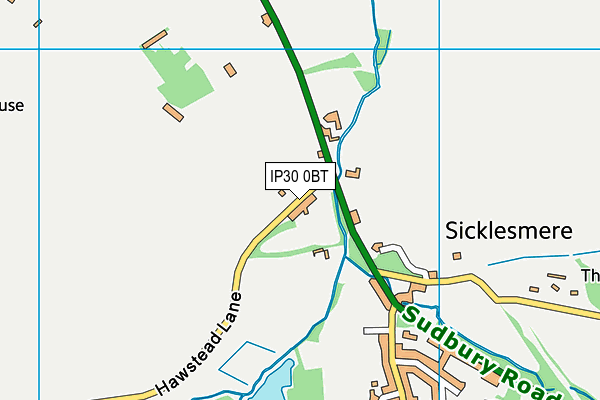 IP30 0BT map - OS VectorMap District (Ordnance Survey)