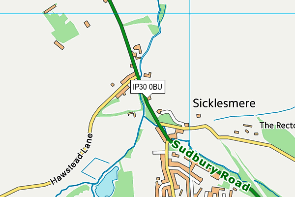 IP30 0BU map - OS VectorMap District (Ordnance Survey)