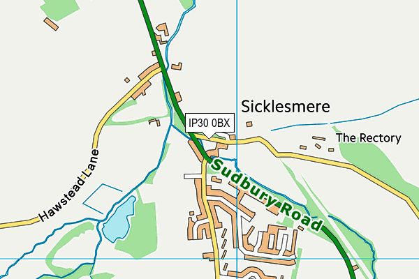 IP30 0BX map - OS VectorMap District (Ordnance Survey)