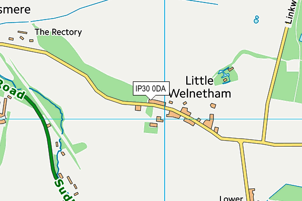 IP30 0DA map - OS VectorMap District (Ordnance Survey)