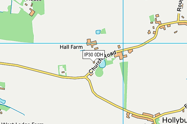 IP30 0DH map - OS VectorMap District (Ordnance Survey)